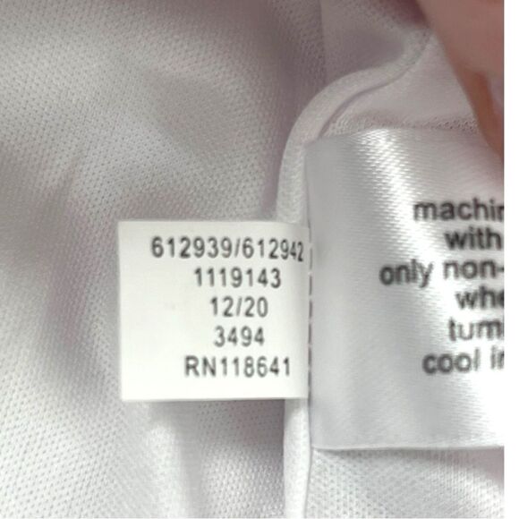 Lane Bryant White Chiffon Floral button up Flutter Sleeve Dress Women’s Size 14 - Picture 9 of 13